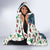 Nicaragua Christmas Hooded Blanket with Santa Cooking Gallina Rellena Tree Flag and Festive Icons Design - Wonder Print Shop