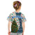Nicaragua Christmas Kid T Shirt with Santa Cooking Gallina Rellena Tree Flag and Festive Icons Design - Wonder Print Shop