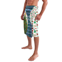 Nicaragua Christmas Lavalava with Santa Cooking Gallina Rellena Tree Flag and Festive Icons Design - Wonder Print Shop