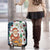 Nicaragua Christmas Luggage Cover with Santa Cooking Gallina Rellena Tree Flag and Festive Icons Design - Wonder Print Shop