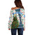 Nicaragua Christmas Off Shoulder Sweater with Santa Cooking Gallina Rellena Tree Flag and Festive Icons Design - Wonder Print Shop