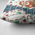 Nicaragua Christmas Pillow Cover with Santa Cooking Gallina Rellena Tree Flag and Festive Icons Design - Wonder Print Shop
