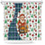 Nicaragua Christmas Shower Curtain with Santa Cooking Gallina Rellena Tree Flag and Festive Icons Design - Wonder Print Shop