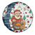 Nicaragua Christmas Spare Tire Cover with Santa Cooking Gallina Rellena Tree Flag and Festive Icons Design - Wonder Print Shop