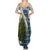 Nicaragua Christmas Summer Maxi Dress with Santa Cooking Gallina Rellena Tree Flag and Festive Icons Design - Wonder Print Shop