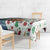Nicaragua Christmas Tablecloth with Santa Cooking Gallina Rellena Tree Flag and Festive Icons Design - Wonder Print Shop