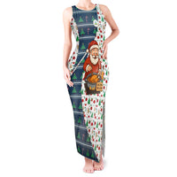 Nicaragua Christmas Tank Maxi Dress with Santa Cooking Gallina Rellena Tree Flag and Festive Icons Design - Wonder Print Shop