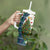 Nicaragua Christmas Tumbler With Handle with Santa Cooking Gallina Rellena Tree Flag and Festive Icons Design - Wonder Print Shop