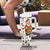 Nicaragua Christmas Tumbler With Handle with Santa Cooking Gallina Rellena Tree Flag and Festive Icons Design - Wonder Print Shop
