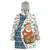 Nicaragua Christmas Wearable Blanket Hoodie with Santa Cooking Gallina Rellena Tree Flag and Festive Icons Design - Wonder Print Shop