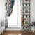 Nicaragua Christmas Window Curtain with Santa Cooking Gallina Rellena Tree Flag and Festive Icons Design - Wonder Print Shop