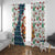Nicaragua Christmas Window Curtain with Santa Cooking Gallina Rellena Tree Flag and Festive Icons Design - Wonder Print Shop