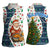 Nicaragua Christmas Women Sleeveless Polo Shirt with Santa Cooking Gallina Rellena Tree Flag and Festive Icons Design - Wonder Print Shop