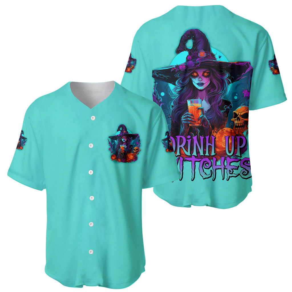 Drink Up Witches Halloween Baseball Jersey - Wonder Print Shop