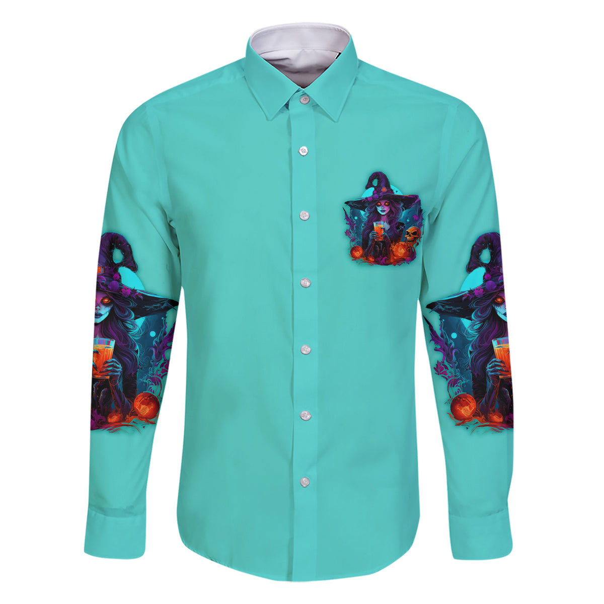 Drink Up Witches Halloween Family Matching Short Sleeve Bodycon Dress and Hawaiian Shirt - Wonder Print Shop