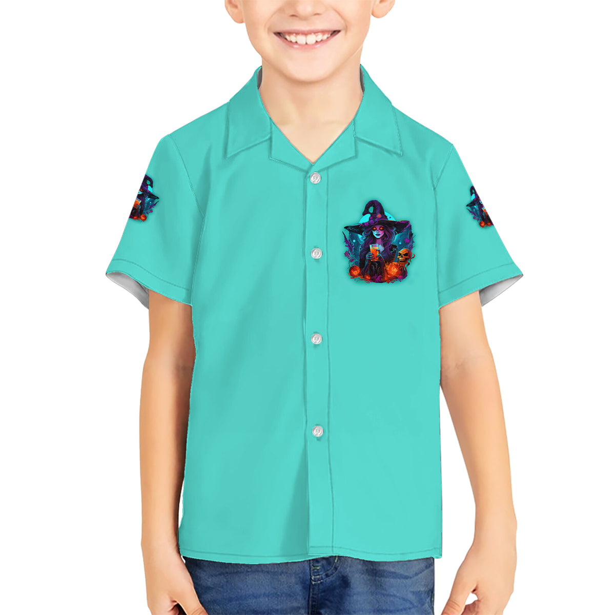 Drink Up Witches Halloween Kid Hawaiian Shirt - Wonder Print Shop