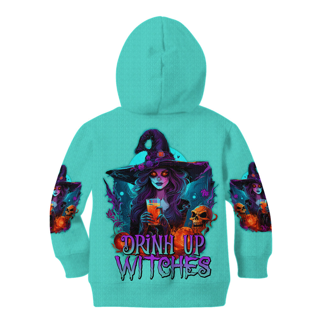 Drink Up Witches Halloween Kid Hoodie - Wonder Print Shop