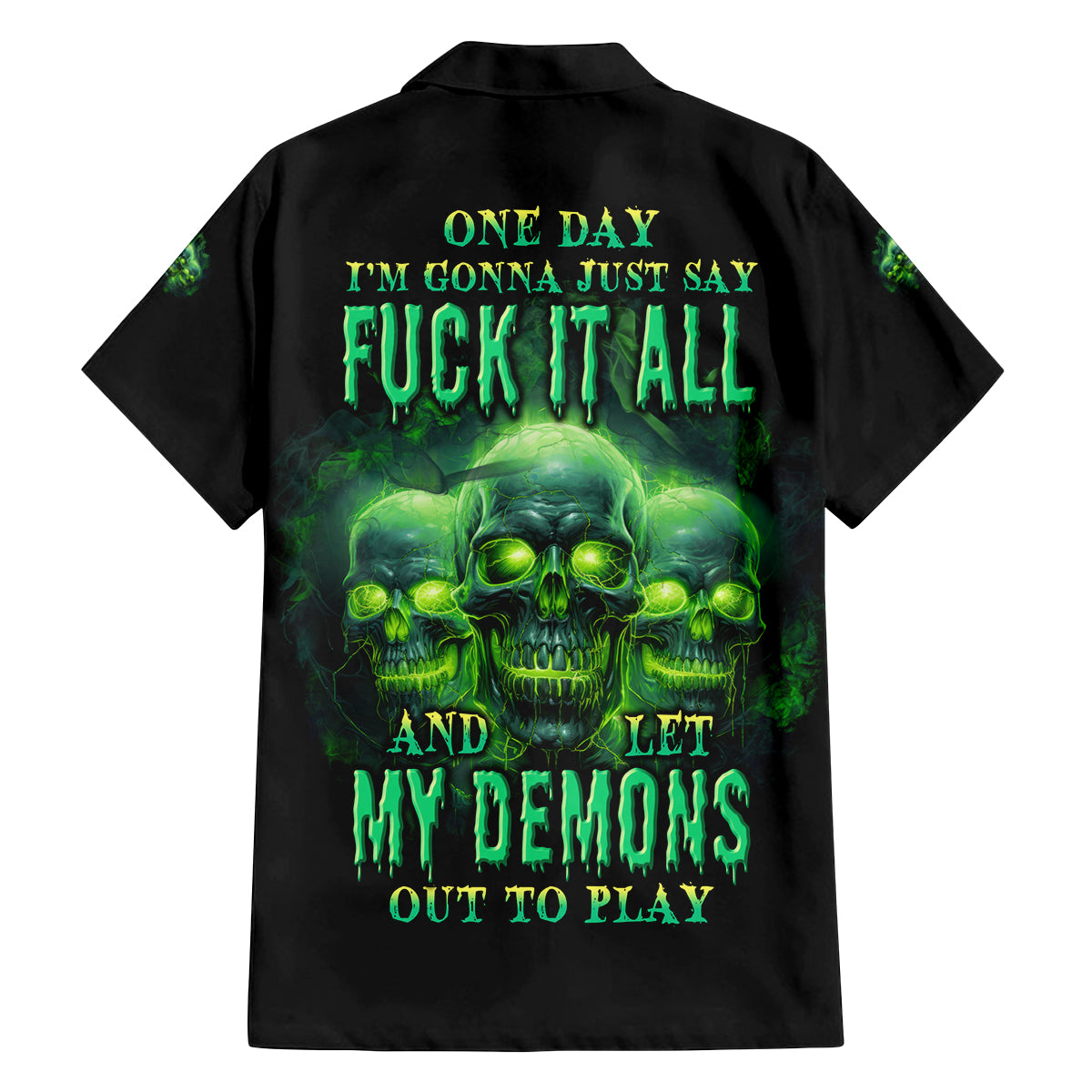 One Day I'm Gonna Just Say Family Matching Off Shoulder Short Dress and Hawaiian Shirt - Wonder Print Shop