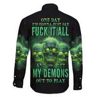 One Day I'm Gonna Just Say Family Matching Short Sleeve Bodycon Dress and Hawaiian Shirt - Wonder Print Shop