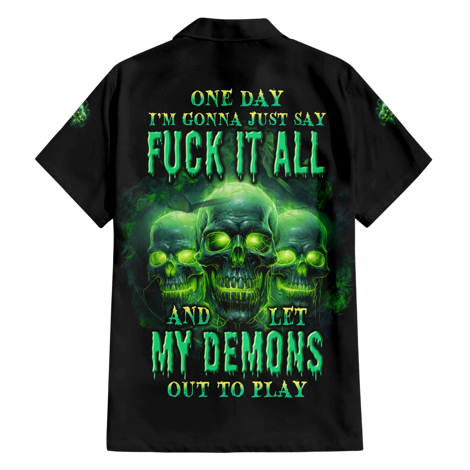 One Day I'm Gonna Just Say Hawaiian Shirt - Wonder Print Shop