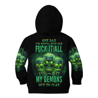One Day I'm Gonna Just Say Kid Hoodie - Wonder Print Shop