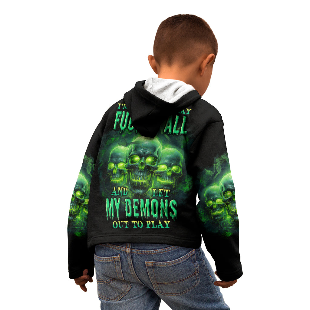 One Day I'm Gonna Just Say Kid Hoodie - Wonder Print Shop