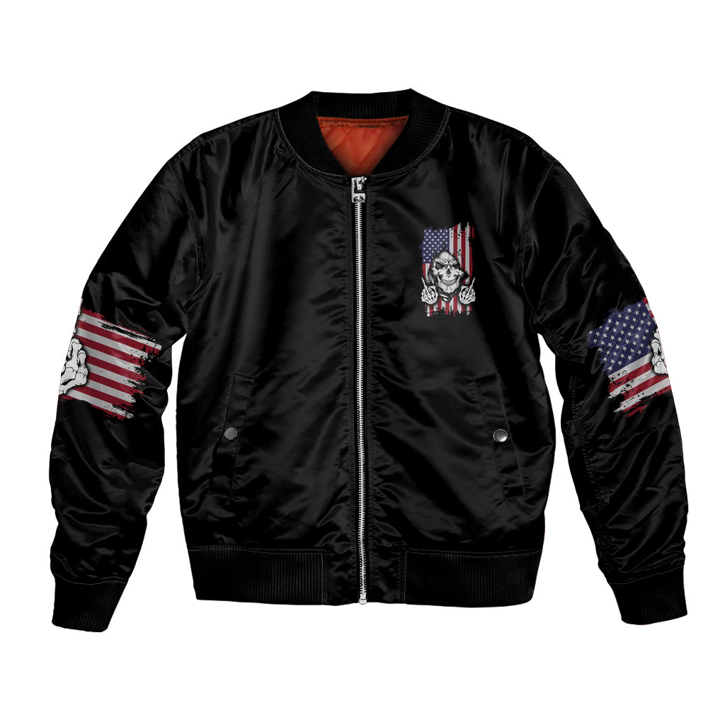 My Give A F Reaper Flag Bomber Jacket - Wonder Print Shop