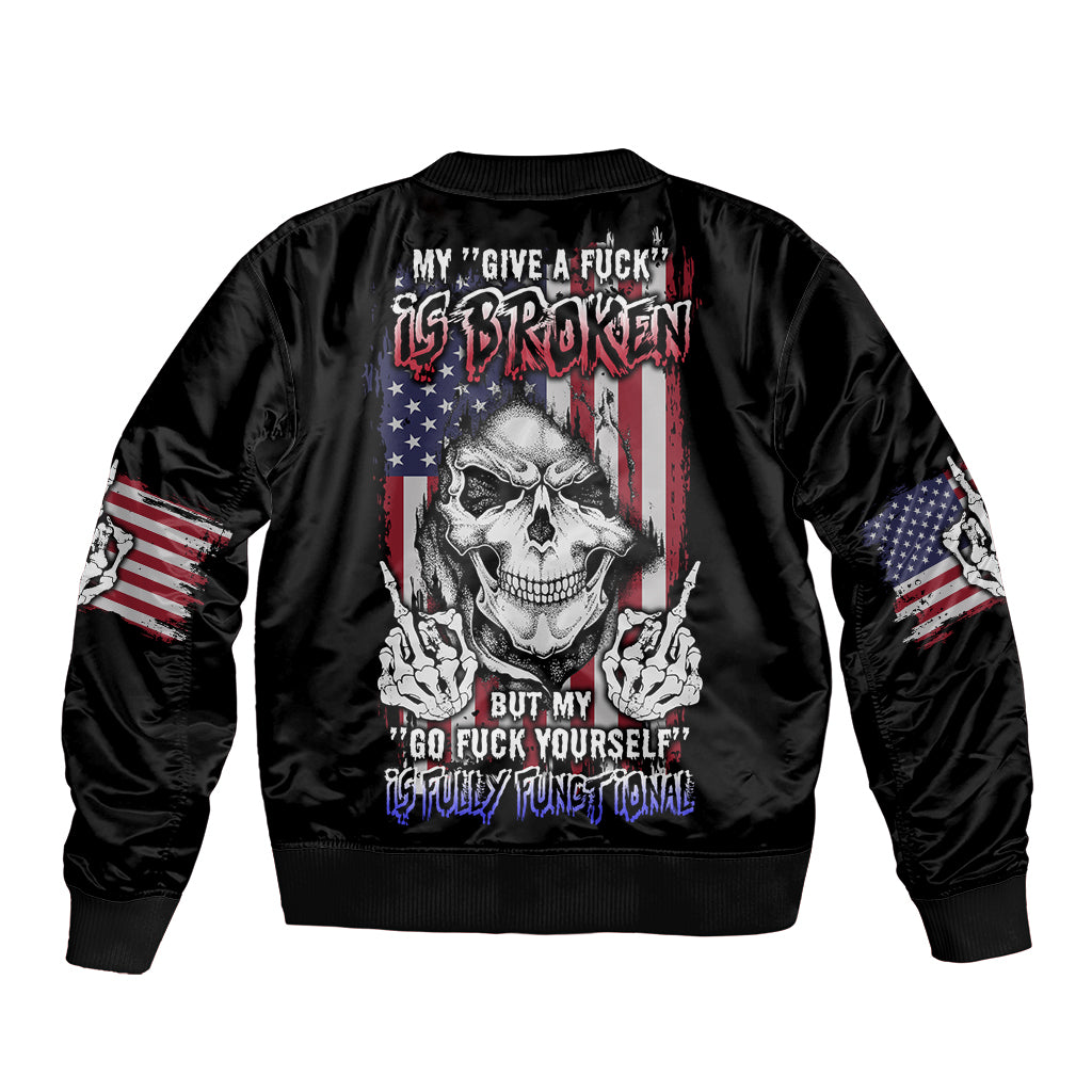 My Give A F Reaper Flag Bomber Jacket - Wonder Print Shop