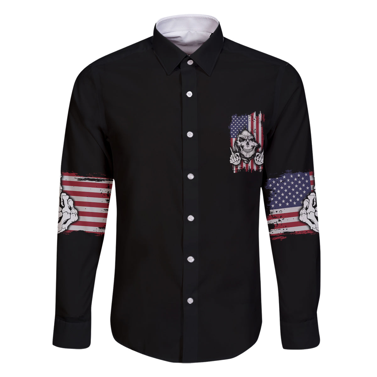 My Give A F Reaper Flag Family Matching Long Sleeve Bodycon Dress and Hawaiian Shirt - Wonder Print Shop