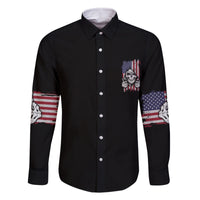 My Give A F Reaper Flag Family Matching Long Sleeve Bodycon Dress and Hawaiian Shirt - Wonder Print Shop