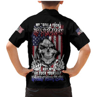 My Give A F Reaper Flag Family Matching Mermaid Dress and Hawaiian Shirt - Wonder Print Shop