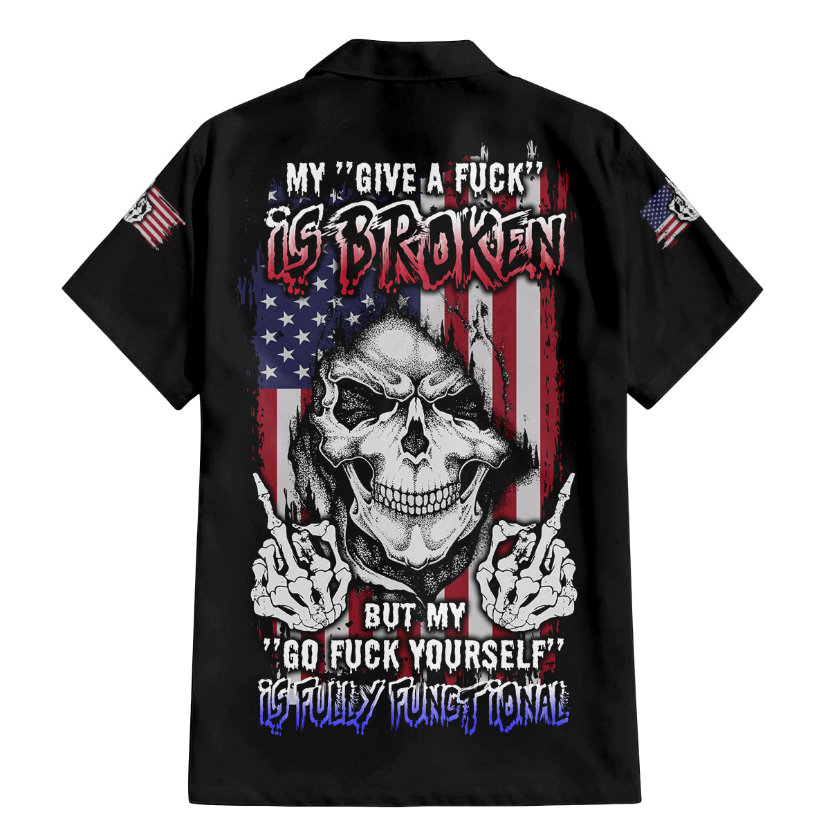 My Give A F Reaper Flag Family Matching Mermaid Dress and Hawaiian Shirt - Wonder Print Shop