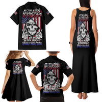 My Give A F Reaper Flag Family Matching Tank Maxi Dress and Hawaiian Shirt - Wonder Print Shop