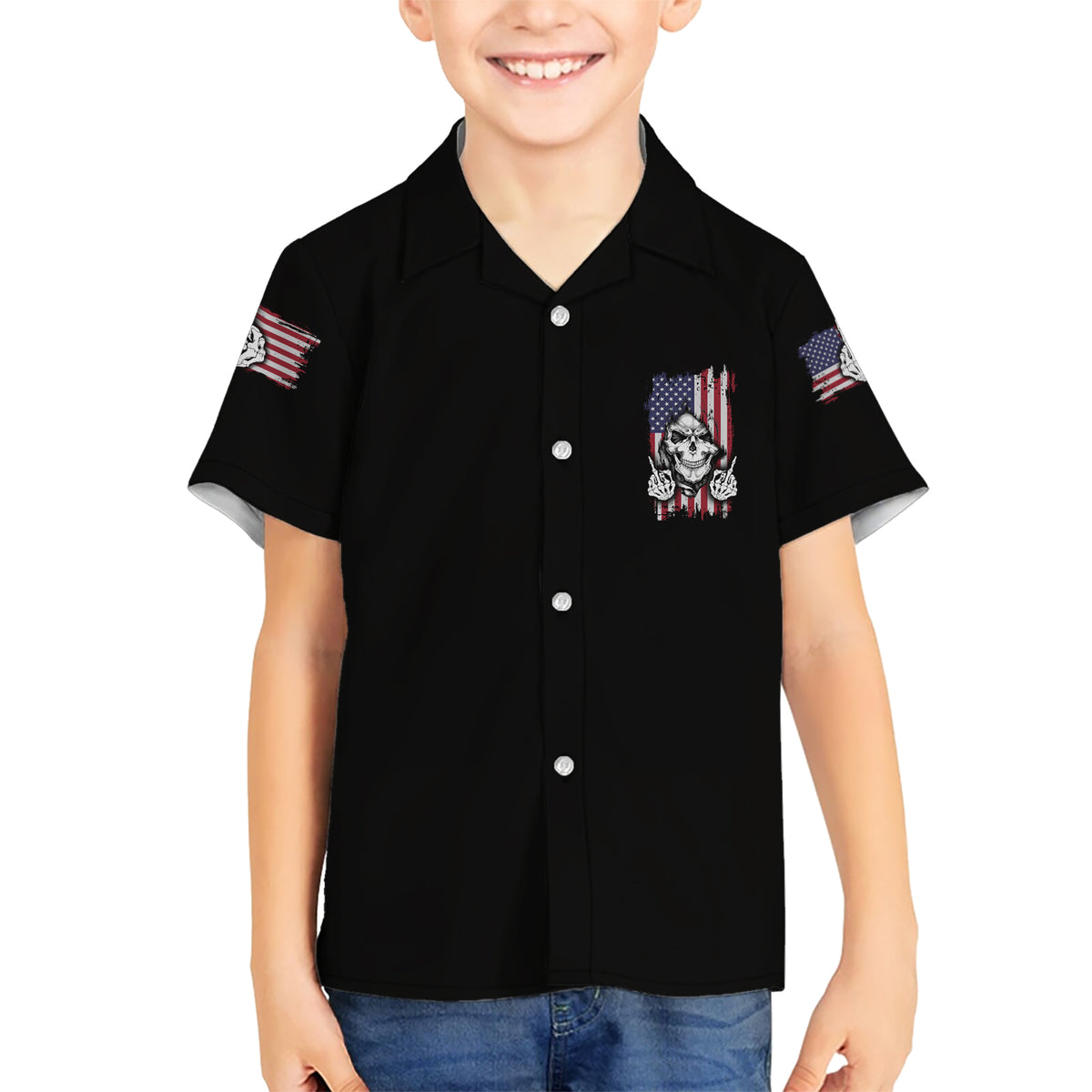 My Give A F Reaper Flag Kid Hawaiian Shirt - Wonder Print Shop
