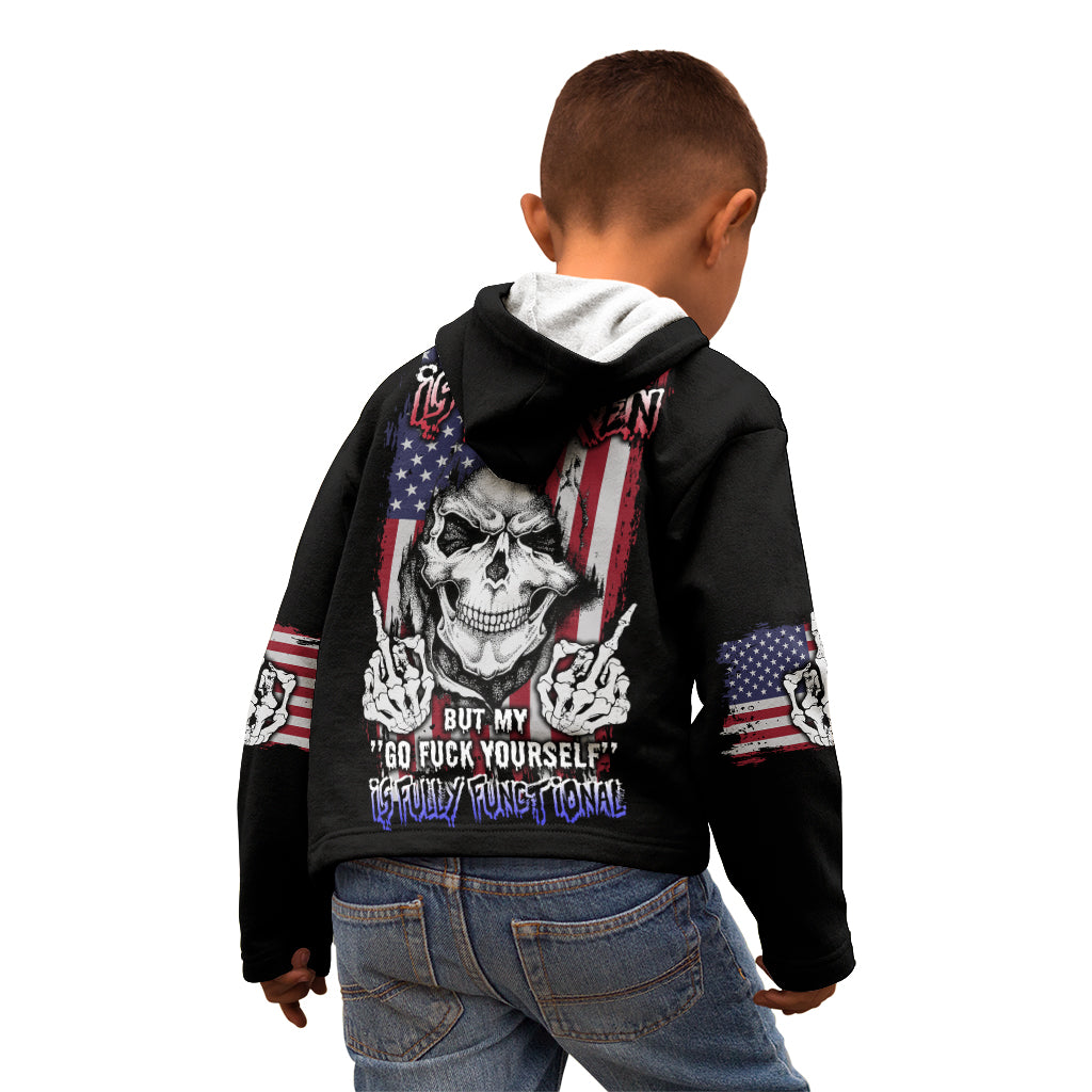 My Give A F Reaper Flag Kid Hoodie - Wonder Print Shop