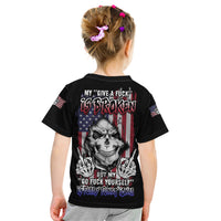 My Give A F Reaper Flag Kid T Shirt - Wonder Print Shop