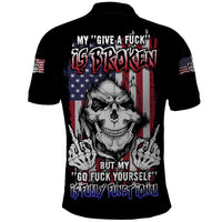 My Give A F Reaper Flag Polo Shirt - Wonder Print Shop