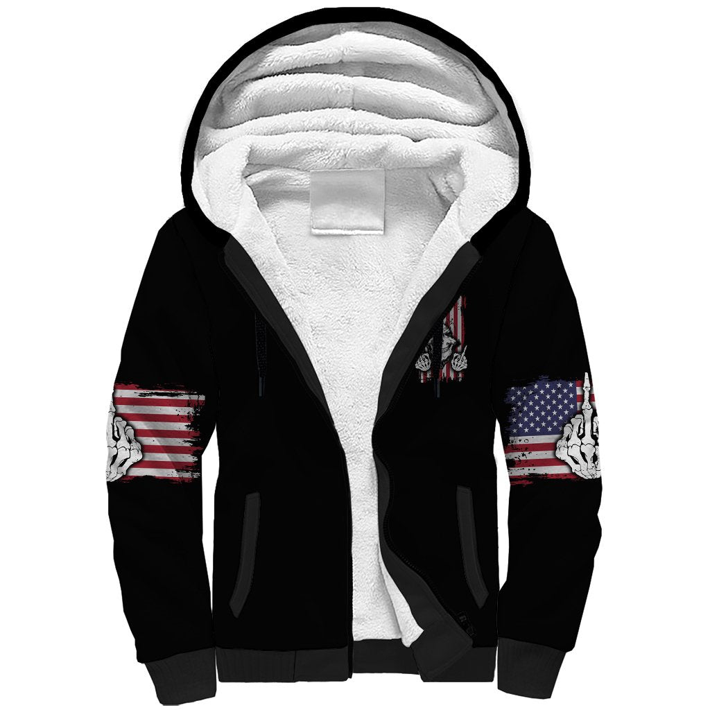 My Give A F Reaper Flag Sherpa Hoodie - Wonder Print Shop