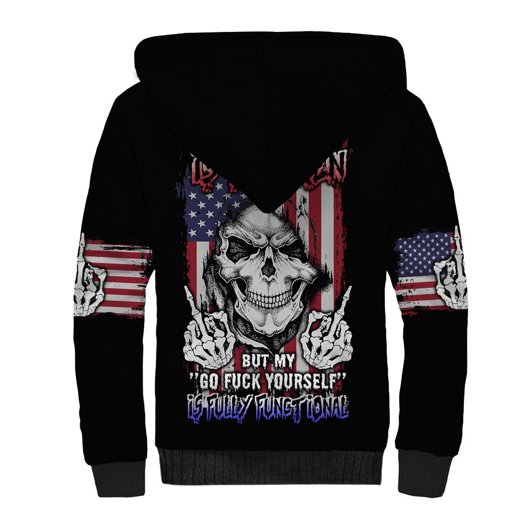 My Give A F Reaper Flag Sherpa Hoodie - Wonder Print Shop