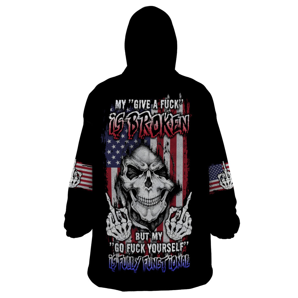 My Give A F Reaper Flag Wearable Blanket Hoodie - Wonder Print Shop