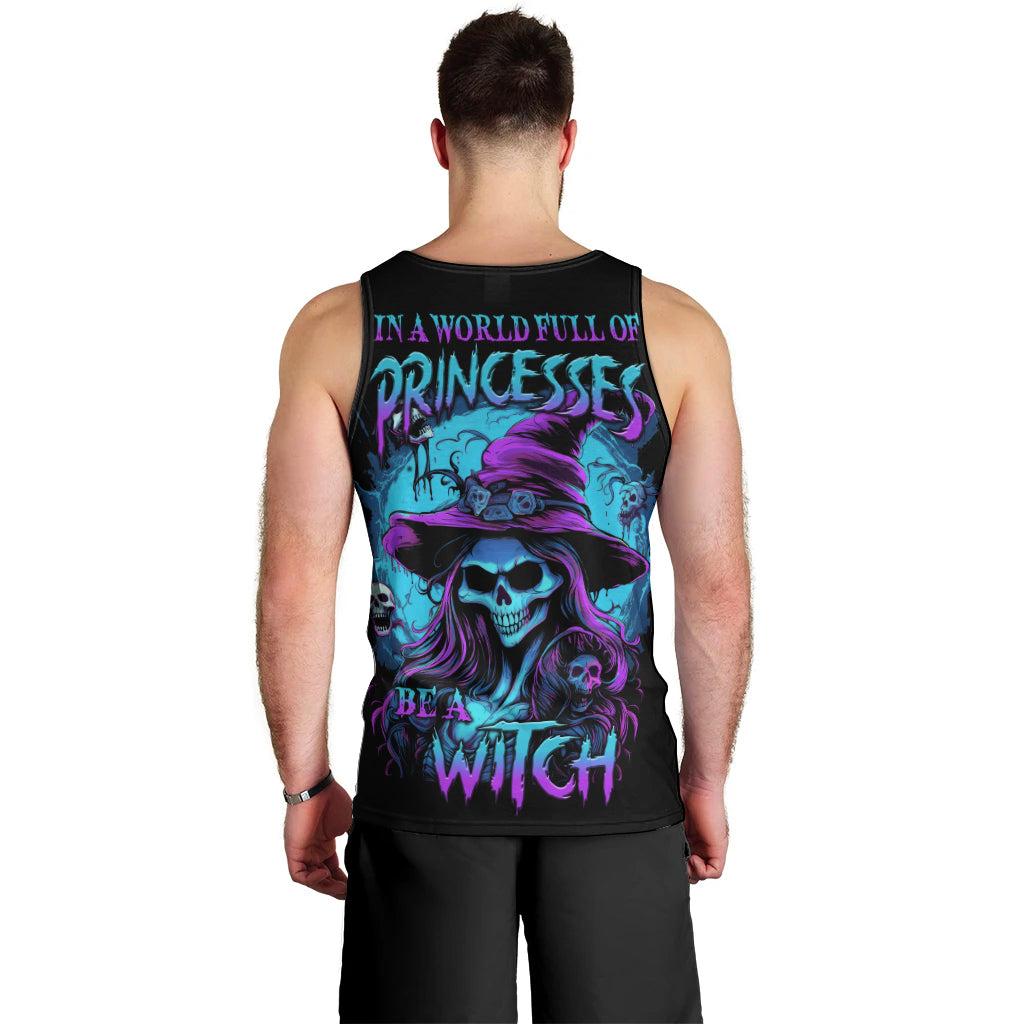 In A World Full Of Princesses Be A Witch Halloween Men Tank Top - Wonder Print Shop