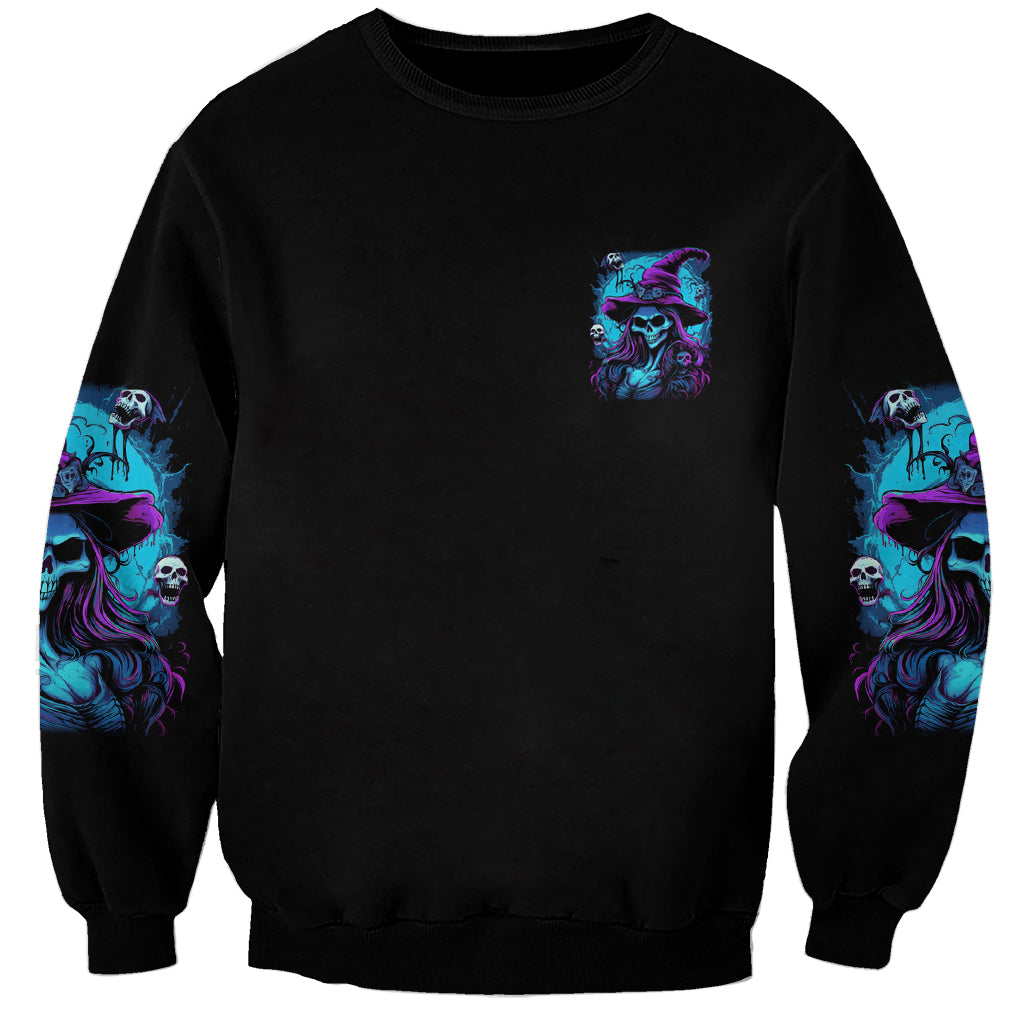 In A World Full Of Princesses Be A Witch Halloween Sweatshirt - Wonder Print Shop