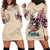 Fresh Out Of F Watercolor Skull Hoodie Dress - Wonder Print Shop