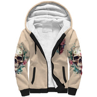 Fresh Out Of F Watercolor Skull Sherpa Hoodie - Wonder Print Shop