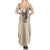 Fresh Out Of F Watercolor Skull Summer Maxi Dress - Wonder Print Shop
