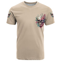 Fresh Out Of F Watercolor Skull T Shirt - Wonder Print Shop