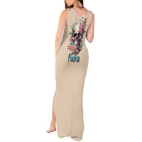 Fresh Out Of F Watercolor Skull Tank Maxi Dress - Wonder Print Shop