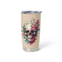 Fresh Out Of F Watercolor Skull Tumbler Cup - Wonder Print Shop