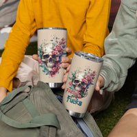 Fresh Out Of F Watercolor Skull Tumbler Cup - Wonder Print Shop