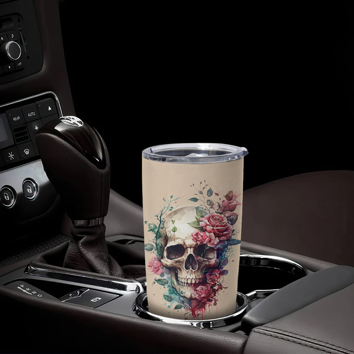 Fresh Out Of F Watercolor Skull Tumbler Cup - Wonder Print Shop